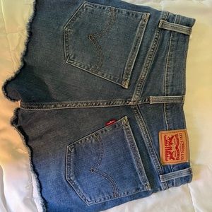 Levi’s High Waisted Cut Offs